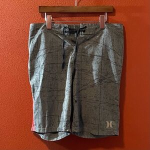 Hurley‎ x John John Florence Men’s 9” Phantom JJF 3 Maps AOP Boardshorts